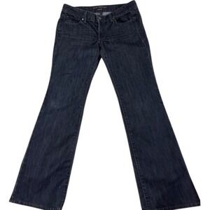 Ann Taylor‎ Jeans Womens 10 Dark Wash Bootcut Denim Mid Rise Indigo Stretch